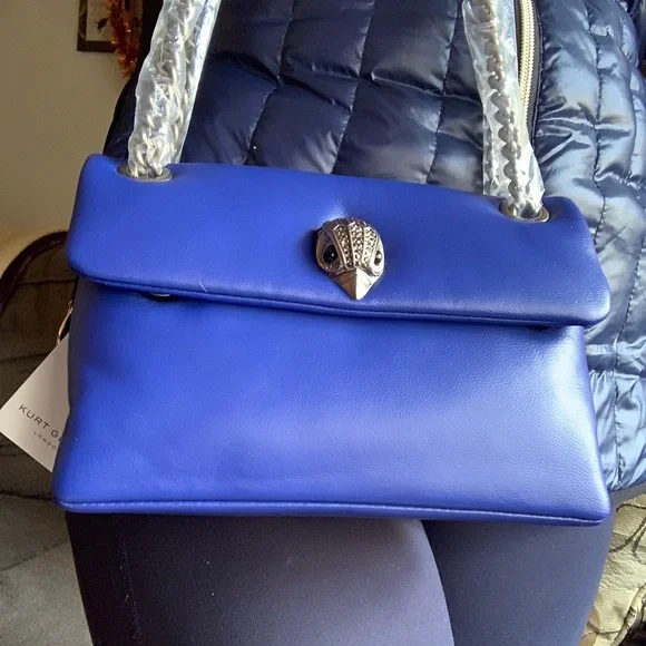 SOLD⛔️Authentic KURT GEIGER LONDON SMOOTH convertible Leather flap magnetic - Picture 10 of 12